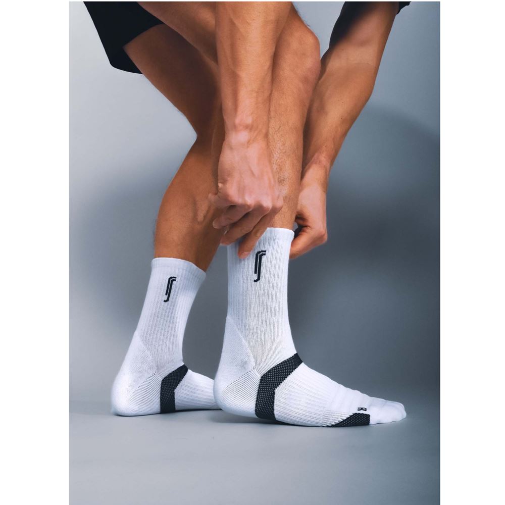 RS Cushioned Performance Socks Logo  - 2 Pack, Strumpor