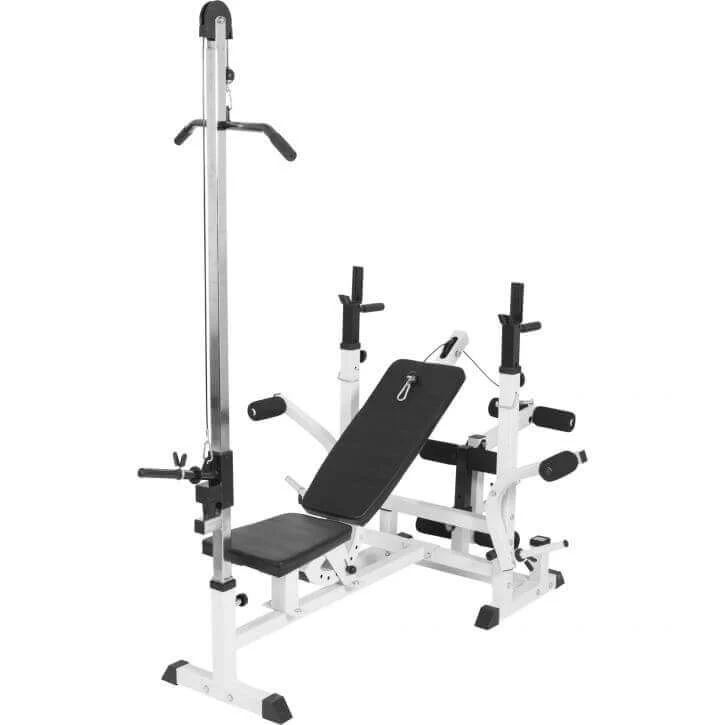 Gorilla Sports Träningsbänk Multi ink latsdragstation, Multigym