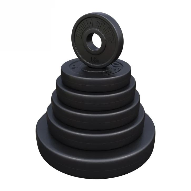 Gorilla Sports BASIC 51mm Cement, Viktskivor plast