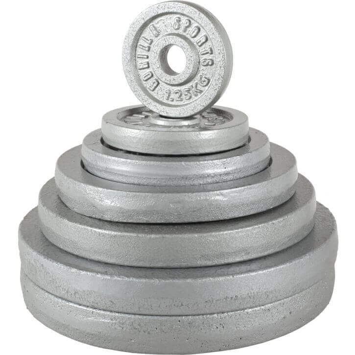 Gorilla Sports IRON Silver, Viktskivor järn Gorilla Sports IRON Silver, Viktskivor järn