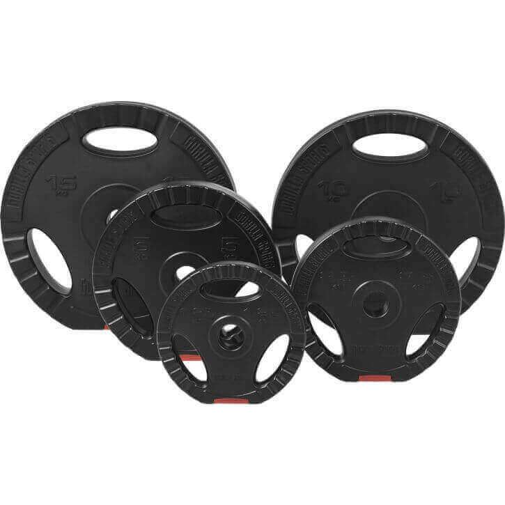 Gorilla Sports PRO Trigrip, Viktskivor plast
