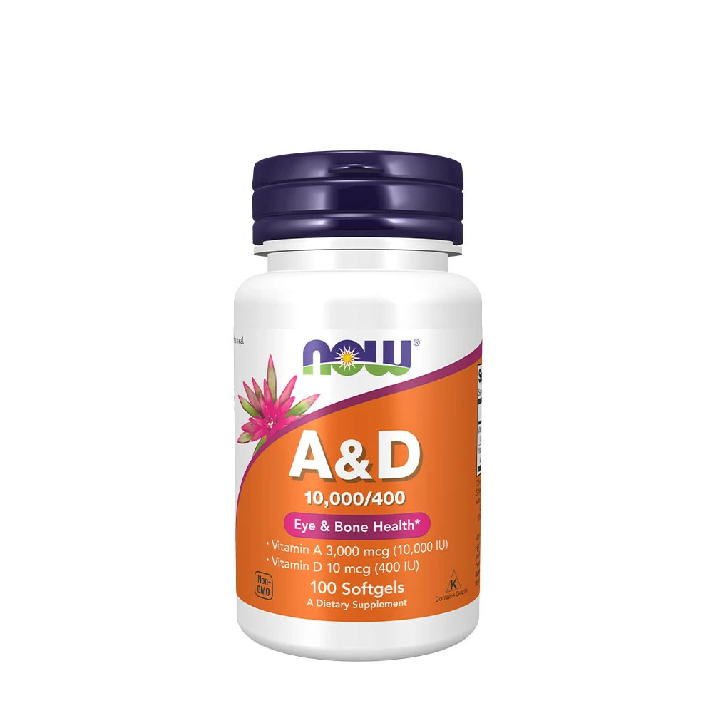 NOW - Vitamin A &amp; D, 10 000 / 400 IE