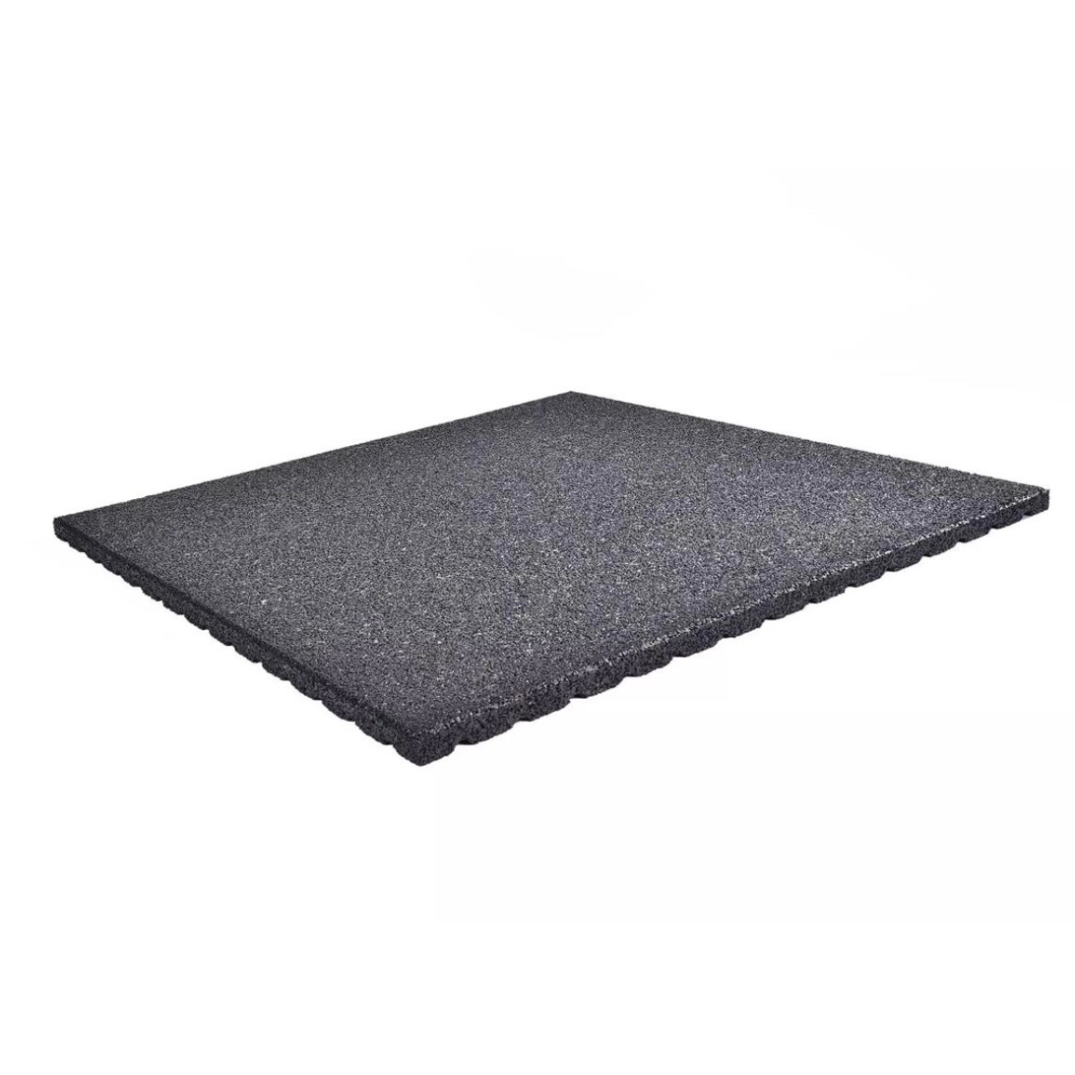 Gymgolv 30mm - 1x1m Gummi Svart