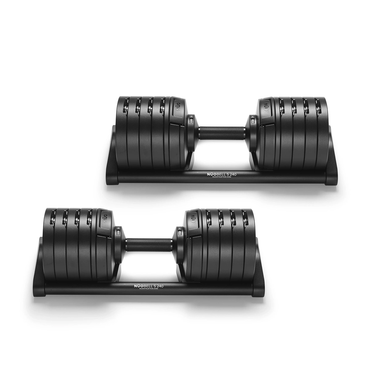 Nüobell Justerbara Hantlar Set S 240 Svart 2-40kg