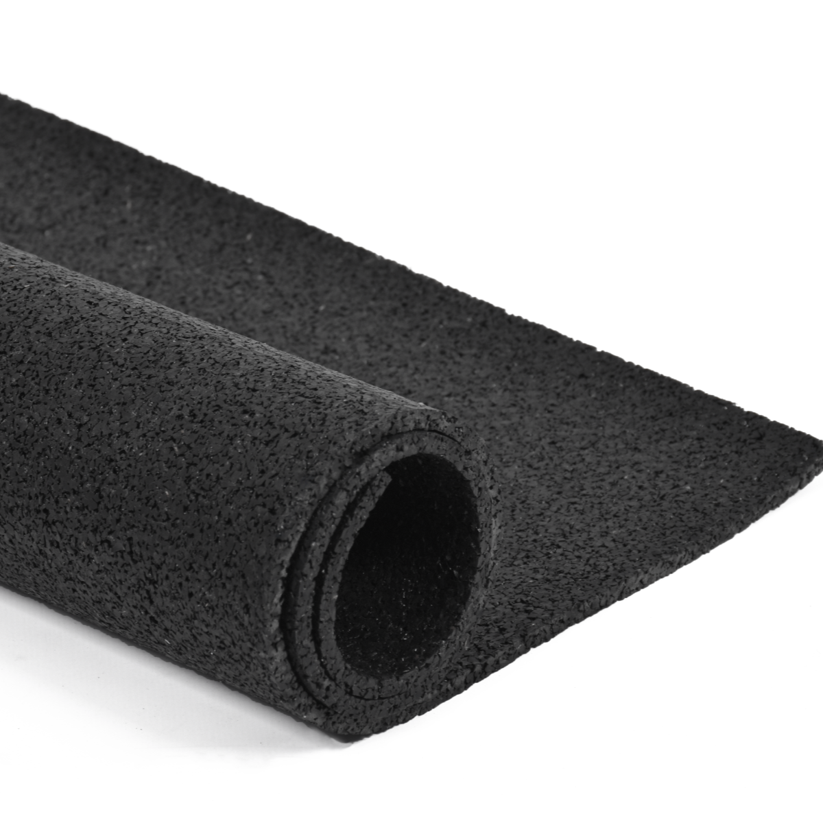 Gymgolv - Gymmatta på rulle 8kvm (8x1m) 6mm gummi svart