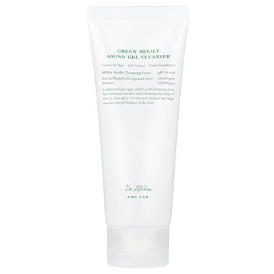 Dr. Althea, Green Relief Amino Gel Rengöringsmedel, 100 ml