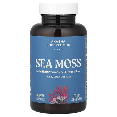 Akasha Superfoods, Havsmossa, 60 veganska kapslar