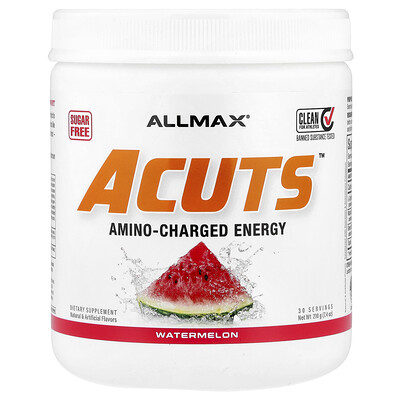 ALLMAX, ACUTS,™ aminoladdad energi, vattenmelon, 7,4 oz (210 g)