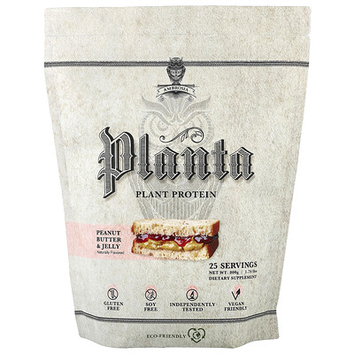 Ambrosia Collective, Planta, växtprotein, jordnötssmörgelé, 800 g