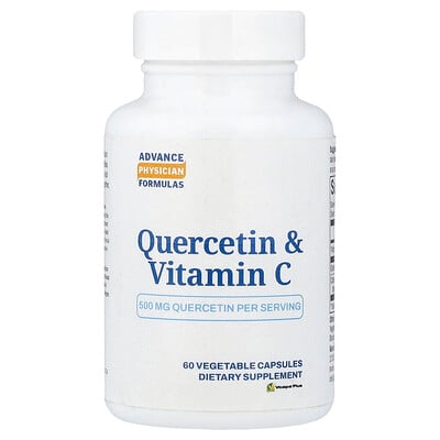 Advance Physician Formulas, Quercetin och C-vitamin, 500 mg, 60 vegetabiliska kapslar