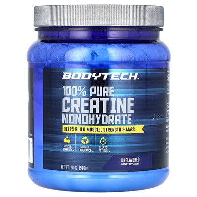 BodyTech, 100 % rent kreatinmonohydrat, utan smak, 510 g