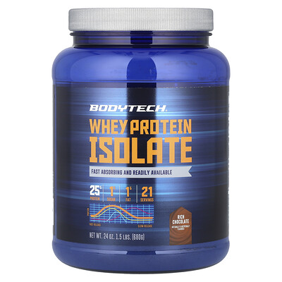 BodyTech, Vassleproteinisolat, rik choklad, 680 g