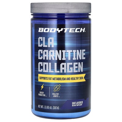 BodyTech, CLA Karnitin Kollagen, Osmaksatt, 387 g