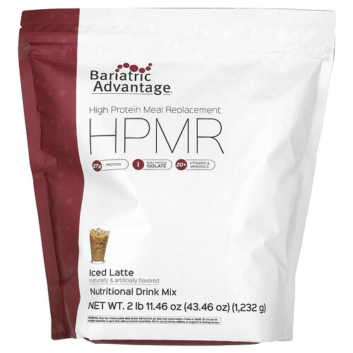 Bariatric Advantage, HPMR, proteinrik måltidsersättning, islatte, 1 232 g Bariatric Advantage, HPMR, proteinrik måltidsersättning, islatte, 1 232 g