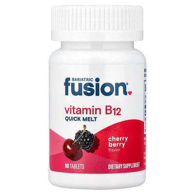 Bariatric Fusion, Vitamin B12, Snabbsmältande, Körsbär, 90 Tabletter