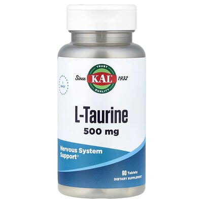 KAL, L-Taurin, 500 mg, 60 Tabletter