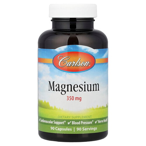 Carlson, Magnesium, 350 mg, 90 kapslar