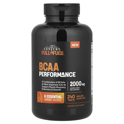 21st Century, Full Fuel 365™, BCAA-prestanda, 240 tabletter