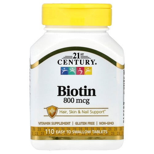 21st Century, Biotin, 110 lättsväljbara tabletter