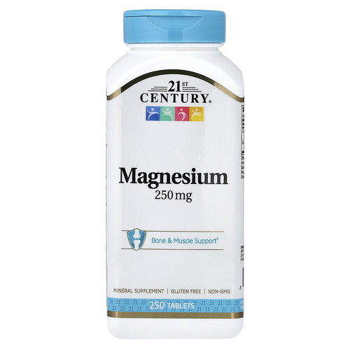 21st Century, Magnesium, 250 tabletter
