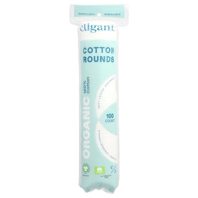Cliganic, Rundor i ekologisk bomull, 100 x
