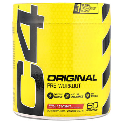 C4 / Cellucor, C4® Original, Pre-Workout, Fruktpunch, 360 g