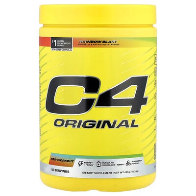 C4 / Cellucor, C4® Original, Pre-Workout, Rainbow Blast, 435 g