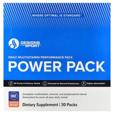 Designs For Health, Designs For Sport®, Dagligt Multivitaminprestationspaket, 30-pack