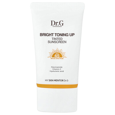 Dr. G, Ljus tonande, tonat solskyddsmedel, SPF 45, 50 ml