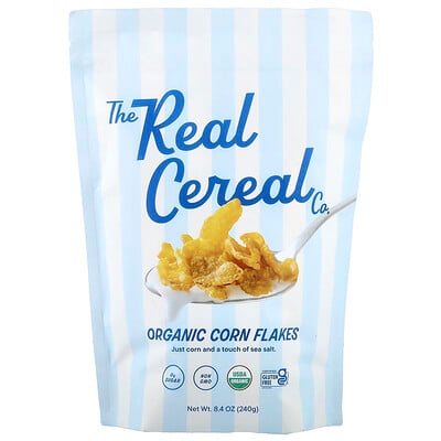 The Real Cereal Co, Ekologiska majsflingor, 240 g
