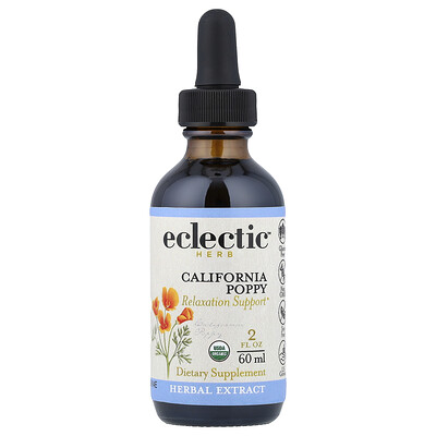 Eclectic Herb, Kaliforniskt vallmoextrakt, 60 ml