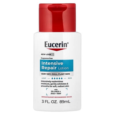 Eucerin, Intensive Repair Lotion, Parfymfri, 3 fl oz (89 ml)