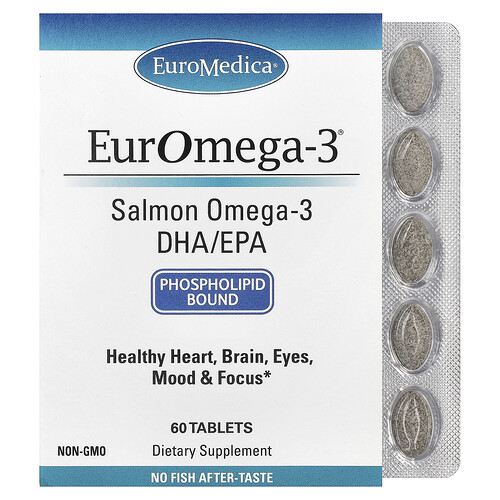 EuroMedica, EurOmega-3®, 60 tabletter