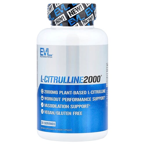 EVLution Nutrition, L-Citrulline2000®, 90 vegetariska kapslar (666 mg per kapsel)