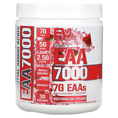 EVLution Nutrition, EAA 7000, Vattenmelon Splash, 9.9 oz (282 g)