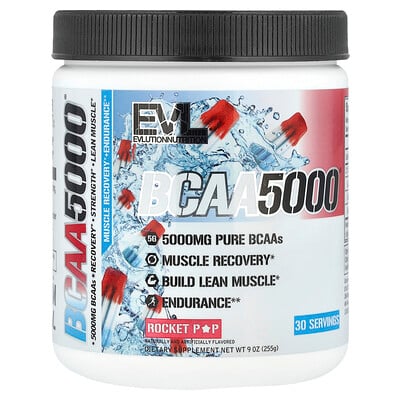 EVLution Nutrition, BCAA5000®, Rocket Pop, 255 g