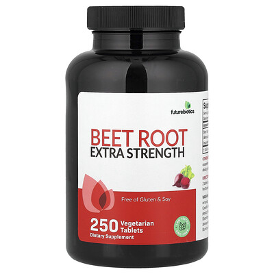Futurebiotics, Rödbetsrot, 250 vegetariska tabletter (250 mg per tablett)