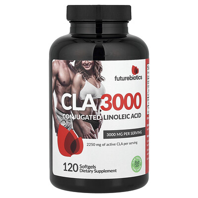 Futurebiotics, CLA 3000, 3 000 mg, 120 mjukgeler
