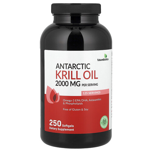 Futurebiotics, Antarktisk krillolja, 250 mjukgeler Futurebiotics, Antarktisk krillolja, 250 mjukgeler