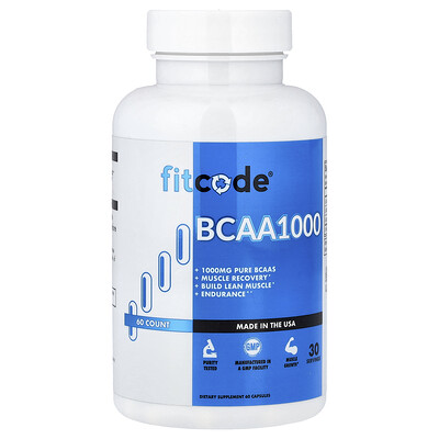 fitcode, BCAA 1 000, 60 kapslar