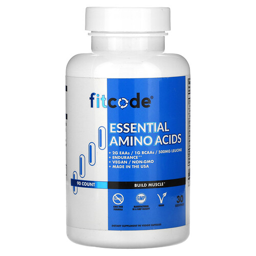 fitcode, Essentiella aminosyror, 90 vegetariska kapslar fitcode, Essentiella aminosyror, 90 vegetariska kapslar
