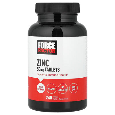 Force Factor, Zink, 240 tabletter