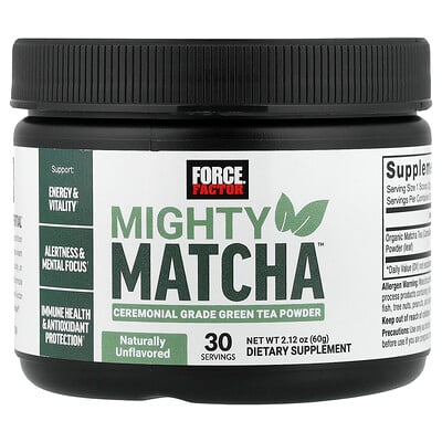 Force Factor, Mighty Matcha™, utan smak, 2,12 oz (60 g)