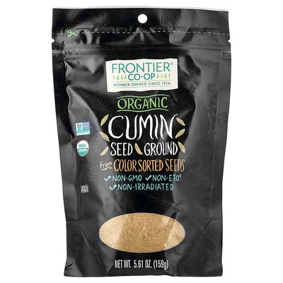 Frontier Co-op, Ekologiskt kumminfrö, malet, 5.61 oz (159 g)