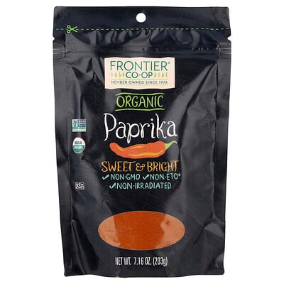 Frontier Co-op, Ekologisk paprika, 7.16 oz (203 g)
