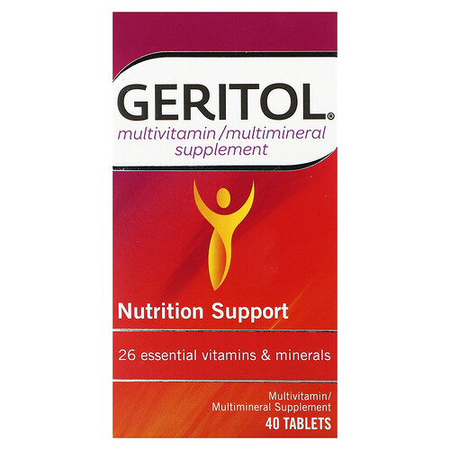 Geritol, Multivitamin-/multimineraltillskott, 40 tabletter Geritol, Multivitamin-/multimineraltillskott, 40 tabletter