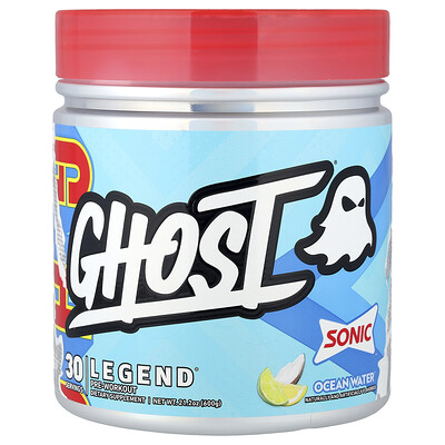 Ghost, Legend® Pre-Workout, Sonic, Havsvatten, 600 g