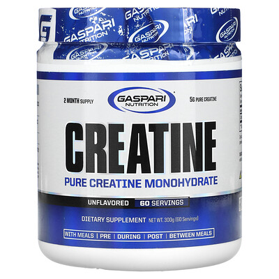 Gaspari Nutrition, Kreatin, ej smaksatt, 300 g