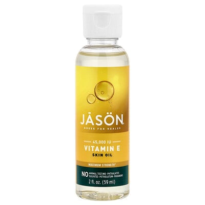 Jason Natural, E-vitamin hudolja, maximal styrka, 59 ml