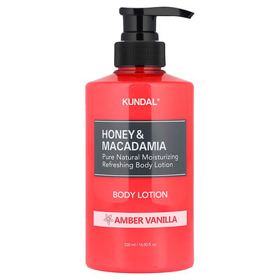 Kundal, Honung & Macadamia Bodylotion, Amber Vanilj, 500 ml
